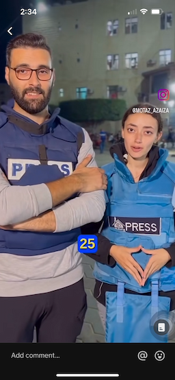 Palestinian Reporters To Follow (Bisan, Motaz, Plestia)